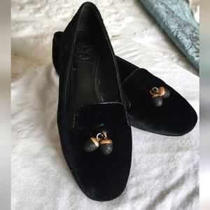Tory Burch velvet loafers